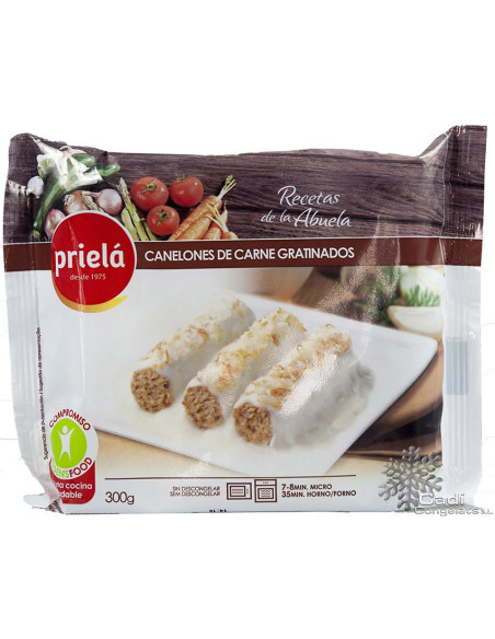 CANELONES DE CARNE 3U.