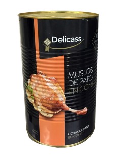 MUSLOS DE PATO CONFITADO, LATA 10 U.